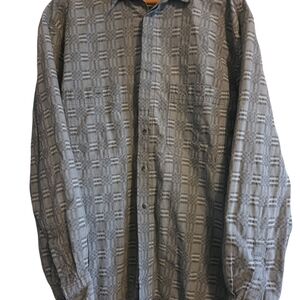 Levi's Men's Gray Checkered Button Down Shirt